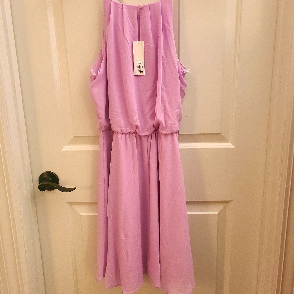 Lavender sleeveless dress, size M NWT